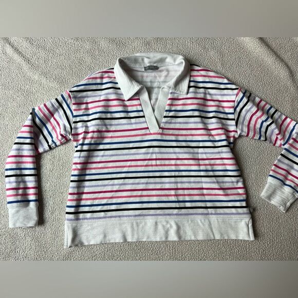 TALBOTS COZY CRUSH JOHNNY COLLAR PULLOVER SWEATER MEDIUM PETITE WOMENS - Picture 3 of 7